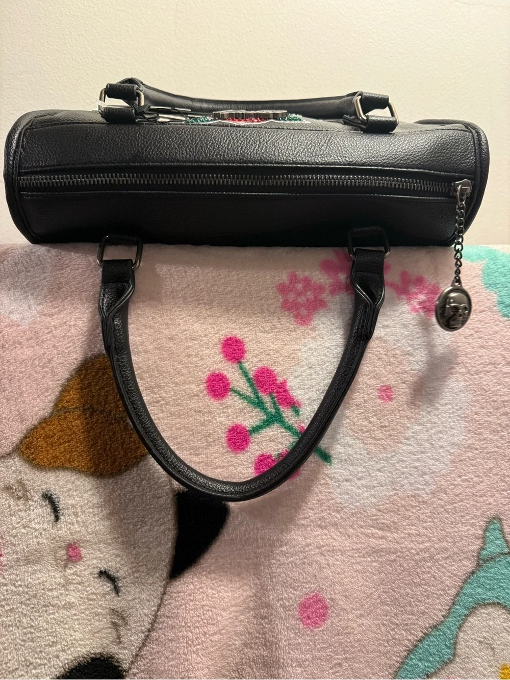 Ed Hardy Satchel Black rhinestone skull NEW RELEASE